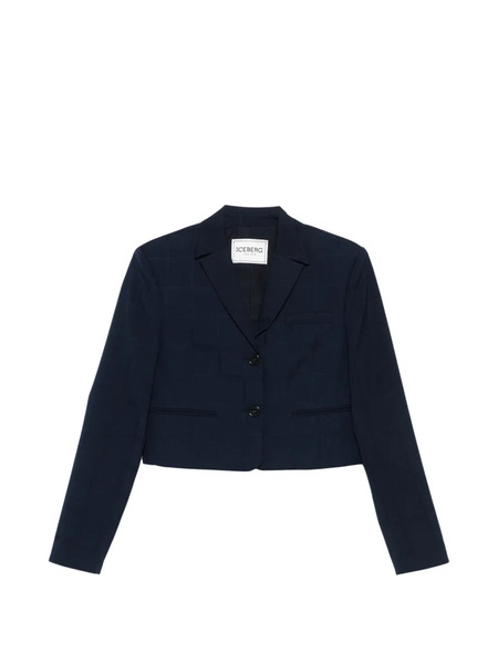  Iceberg Checked Blazer - Blue 