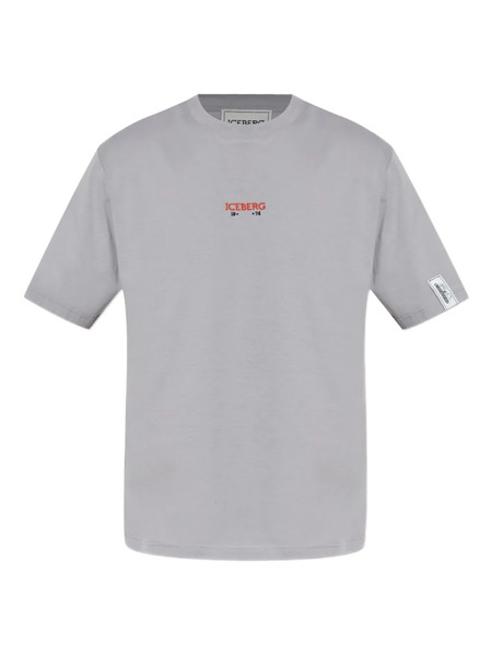  Iceberg Embroidered-logo T-shirt - Grey 