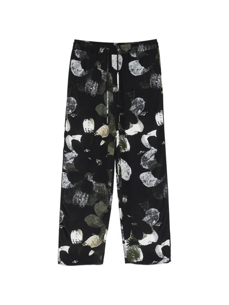 Iceberg Floral Drawstring Trousers - Black 