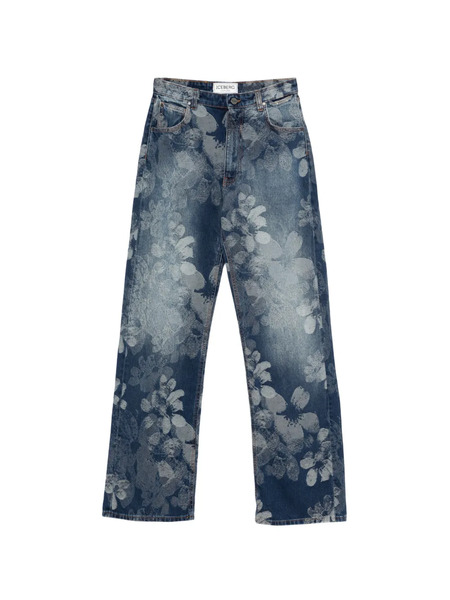  Iceberg Floral Print Jeans - Blue 