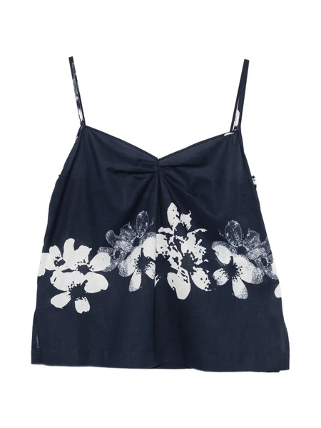 Iceberg Floral Top - Blue 