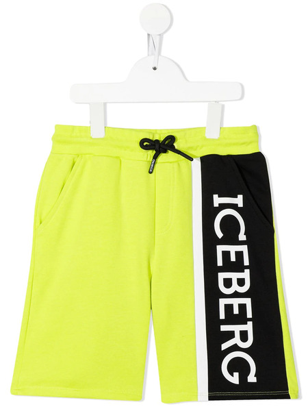  Iceberg Kids Logo-print Shorts - Yellow 