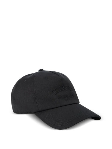  Iceberg Logo-embroidery Cap - Black 
