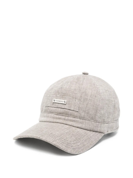  Iceberg Logo-plaque Baseball Cap - Neutrals 