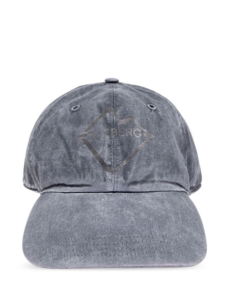  Iceberg Logo-print Cap - Grey 
