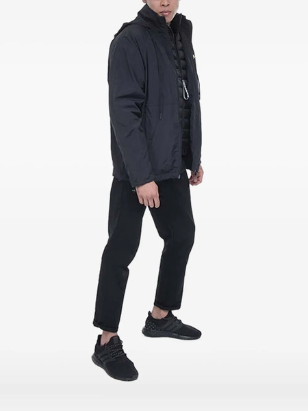  Iceberg Quilted Logo-plaque Jacket - Black 