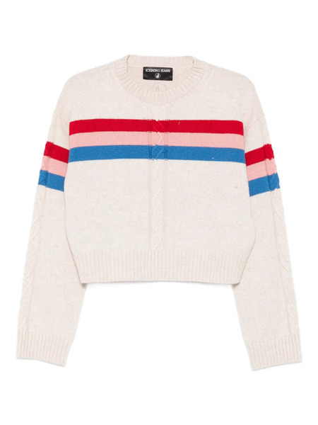  Iceberg Ribbed-trim Sweater - Neutrals 