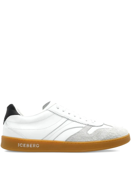  Iceberg Suede-panel Sneakers - White 