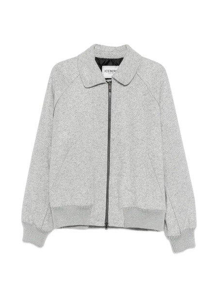  Iceberg Zip-up Bomber Jacket - Grey 