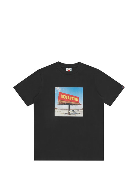  Icecream Billboard Graphic T-shirt - Black 