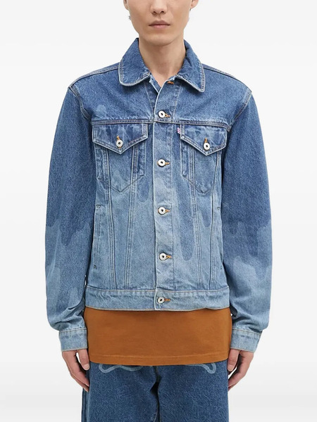  Icecream Dripping-logo Denim Jacket - Blue 