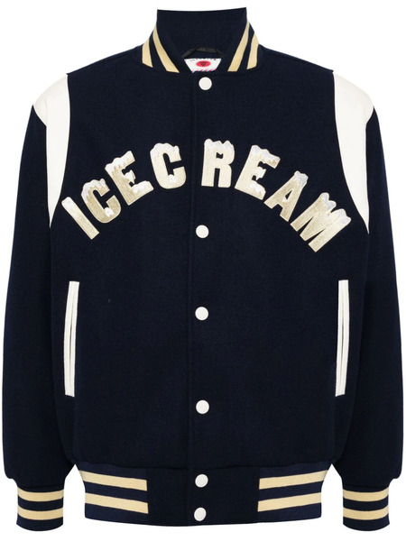  Icecream Drippy Varsity Jacket - Blue 