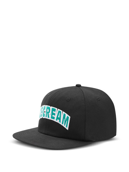  Icecream Embroidered-logo Cap Hat - Black 