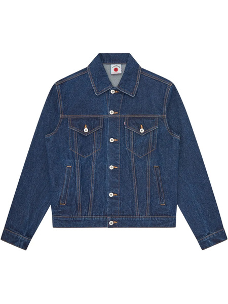 Icecream Logo Print Denim Jacket - Blue 