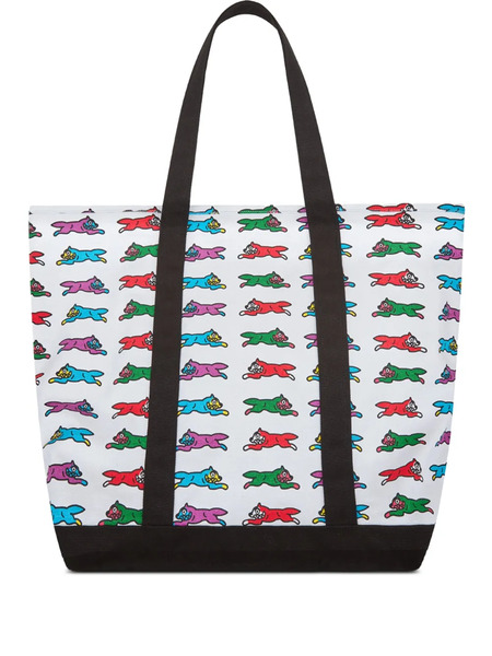  Icecream Running Dog Tote Bag - White 