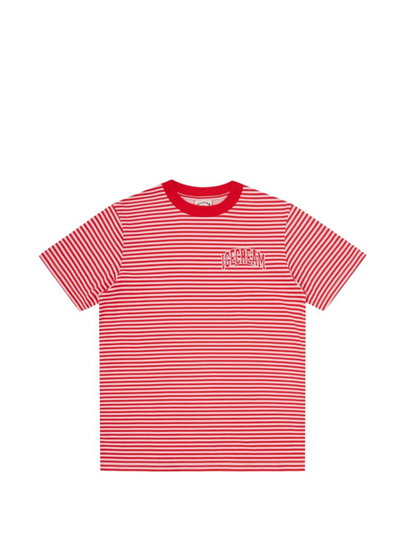  Icecream Striped T-shirt - Red 