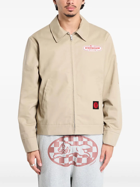  Icecream Supplies Work Zipped Jacket - Neutrals 