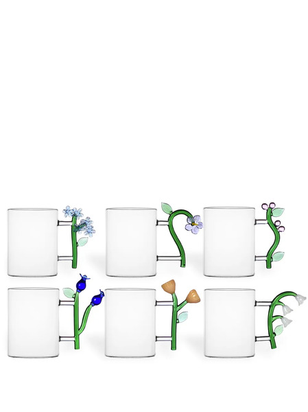  Ichendorf Milano Botanica Mug (set Of 6) - Green 