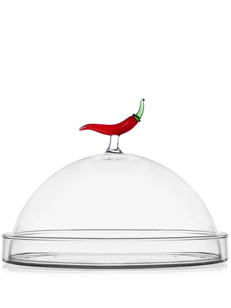  Ichendorf Milano Oval-design Glass Platter - White 