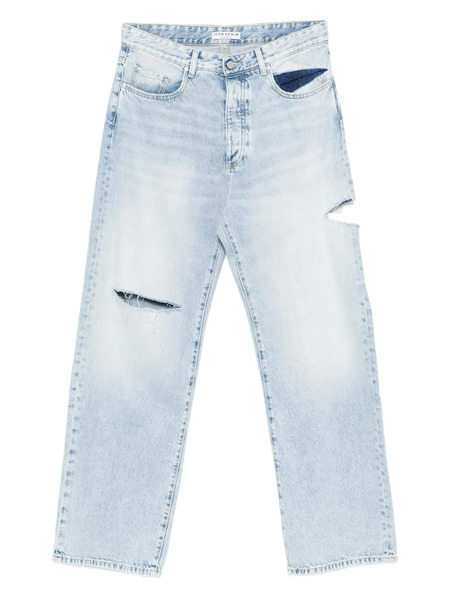  Icon Denim Distressed Faded Jeans - Blue 
