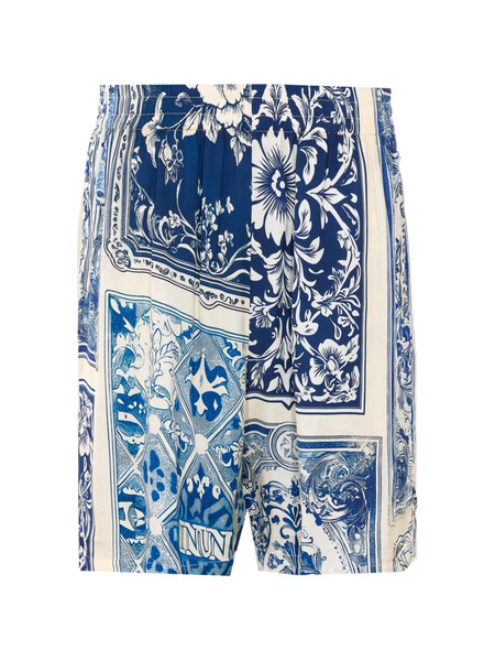  Ih Nom Uh Nit Elasticated Printed Shorts - Blue 
