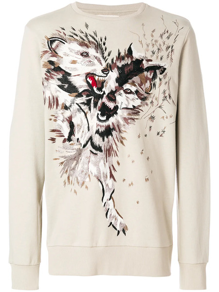  Ih Nom Uh Nit Wolf Sweatshirt - Neutrals 