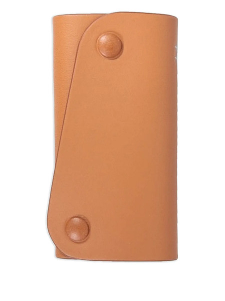  Il Bisonte Debossed-leather Keyring - Brown 