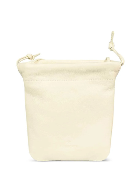  Il Bisonte Drawstring Leather Bucket Bag - Neutrals 