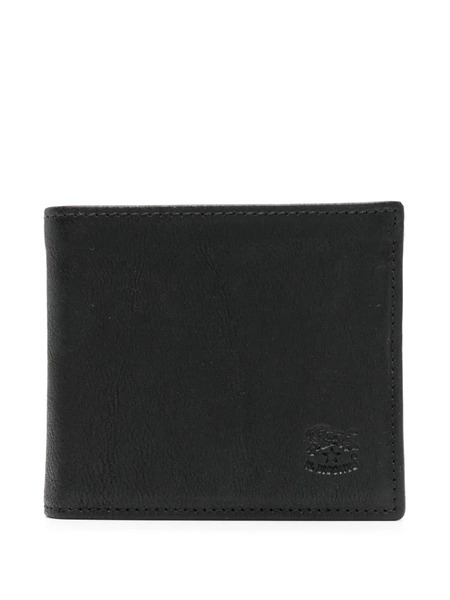  Il Bisonte Leather Bi-fold Wallet - Black 