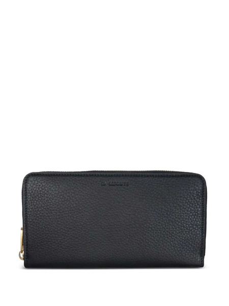  Il Bisonte Zipped Leather Wallet - Black 