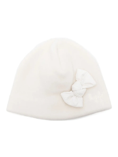  Il Gufo Bow-embellished Beanie Hat - Neutrals 