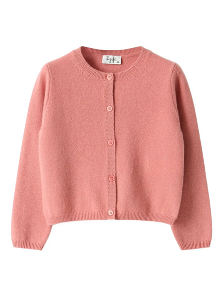  Il Gufo Buttoned Cardigan - Pink 