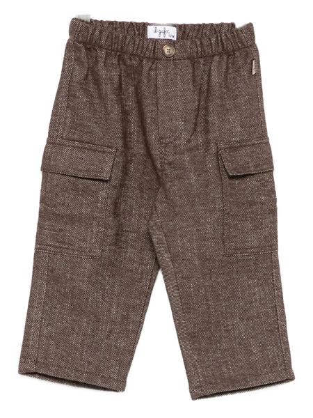  Il Gufo Cargo Trousers - Brown 