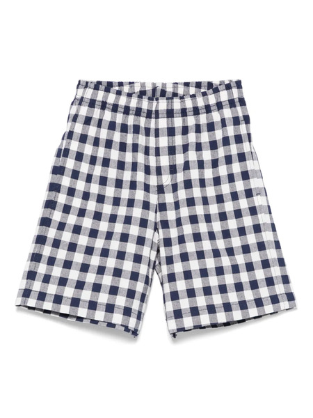  Il Gufo Checked Bermuda Shorts - Blue 