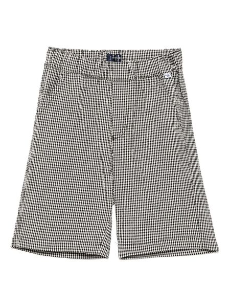  Il Gufo Checked Shorts - White 