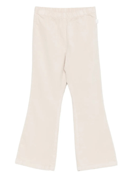  Il Gufo Elasticated-waist Flared Trousers - Neutrals 