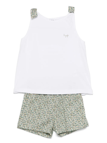  Il Gufo Floral-print Shorts Set (set Of Two) - White 