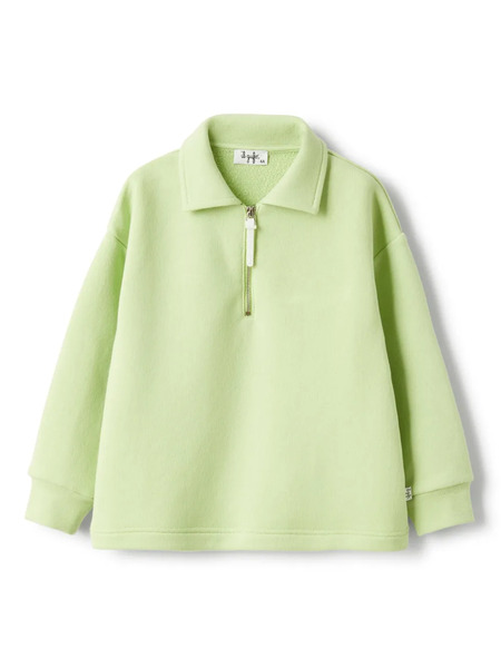  Il Gufo Half Zip Sweater - Green 