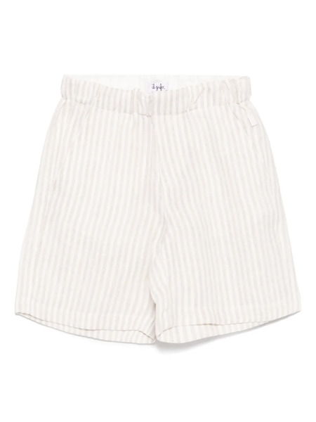  Il Gufo Linen Shorts - Neutrals 