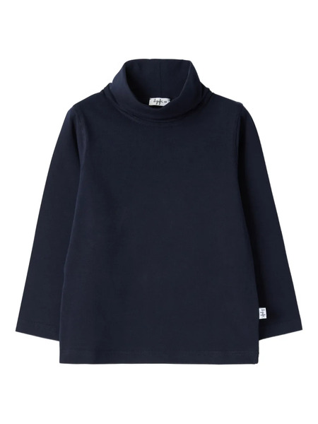  Il Gufo Roll-neck Long-sleeve Top - Blue 