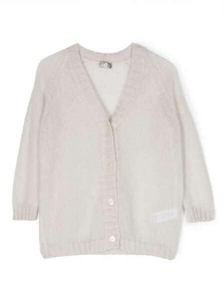  Il Gufo V-neck Buttoned Cardigan - Grey 
