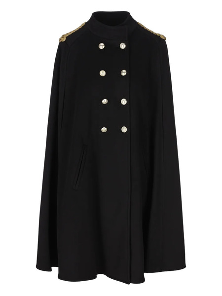  Il Tabarro Double-breasted Cape - Black 