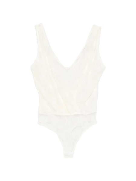  Imperial Lace V-neck Top - Neutrals 