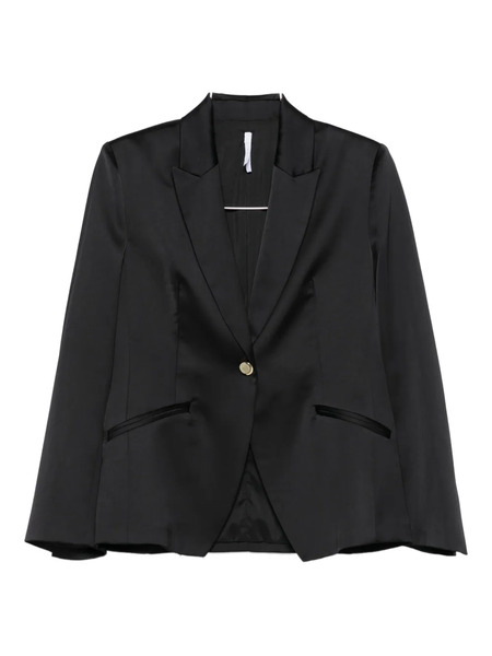  Imperial Peak-lapel Single-breasted Blazer - Black 