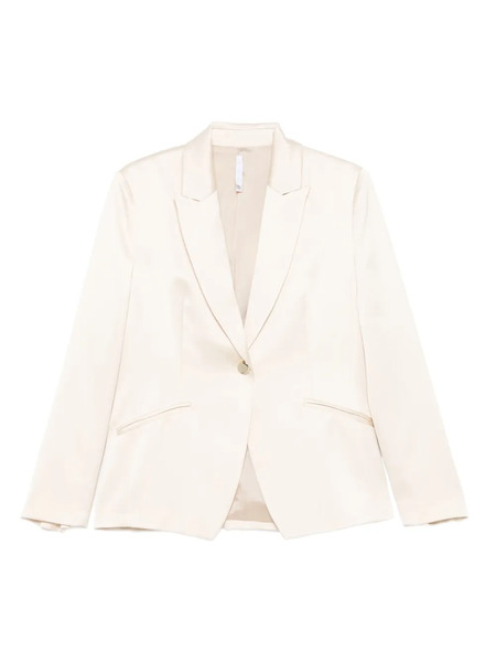  Imperial Peak-lapel Single-breasted Blazer - White 