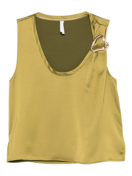  Imperial Ring-embellished Sleeveless Top - Green 