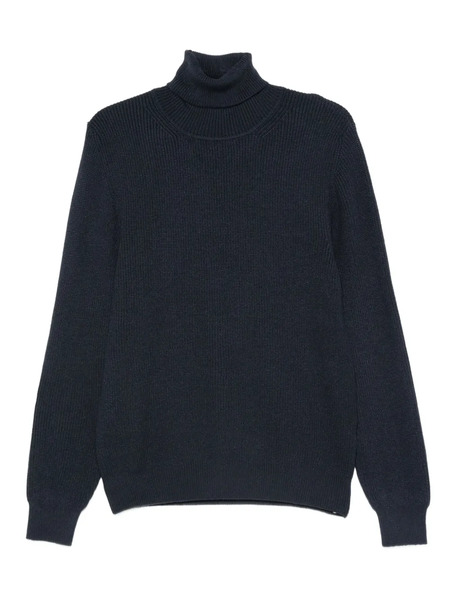  Imperial Roll-neck Ribbed Sweater - Blue 