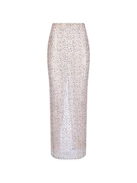  Imroska Embellished Maxi Skirt - Neutrals 