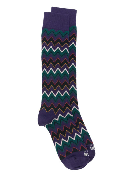  In The Box Zigzag Socks - Purple 
