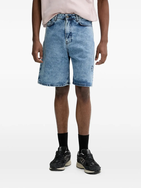  Inbetweeners Graphic Denim Shorts - Blue 